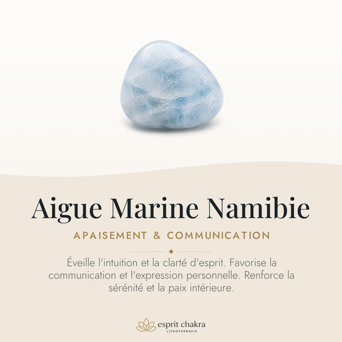 Bracelet Aigue Marine 10 mm – Sérénité du Rivage — vertus de la pierre