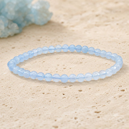 Bracelet Aigue Marine 4 mm – Souffle Discret