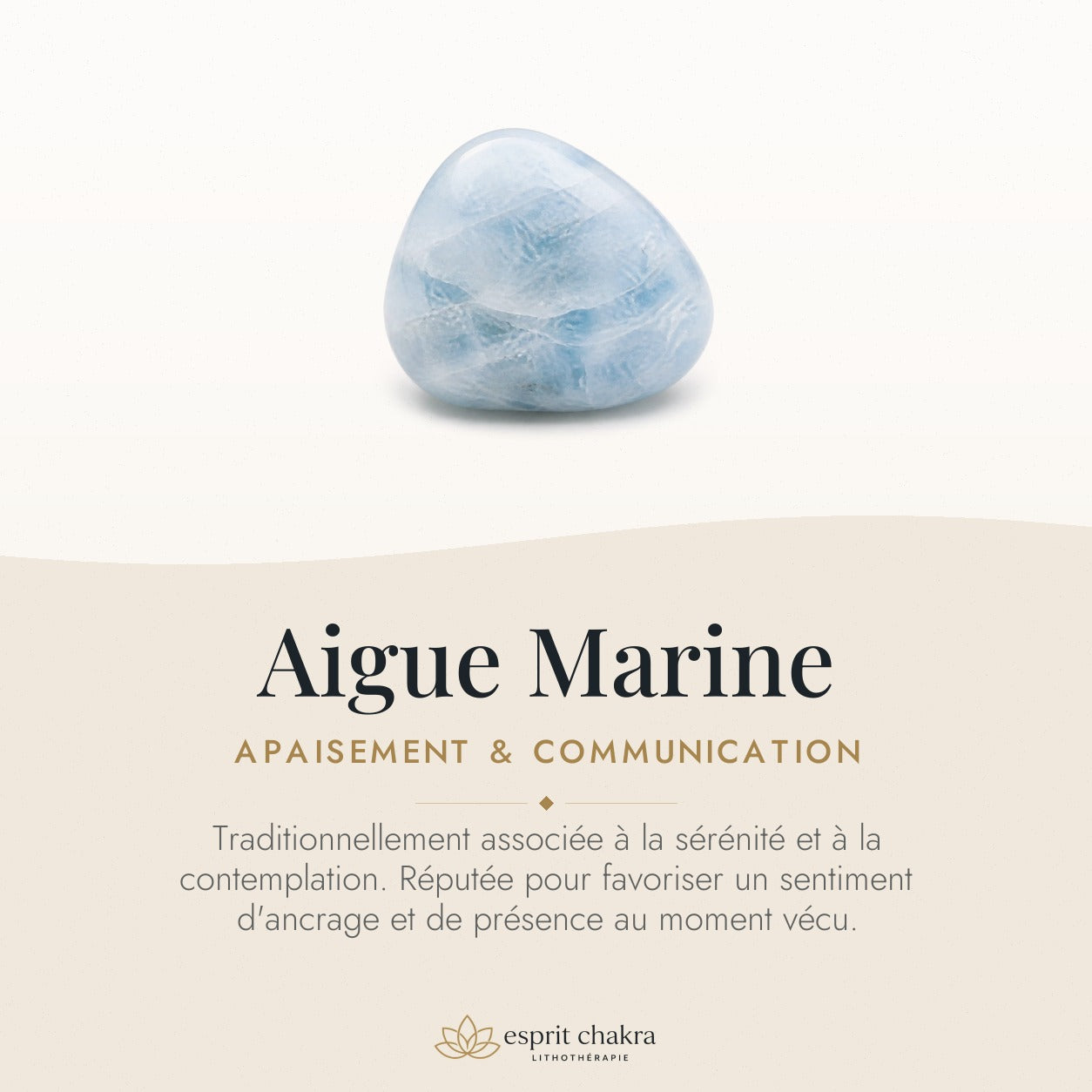 Bracelet Aigue Marine 4 mm – Souffle du Silence — vertus de la pierre