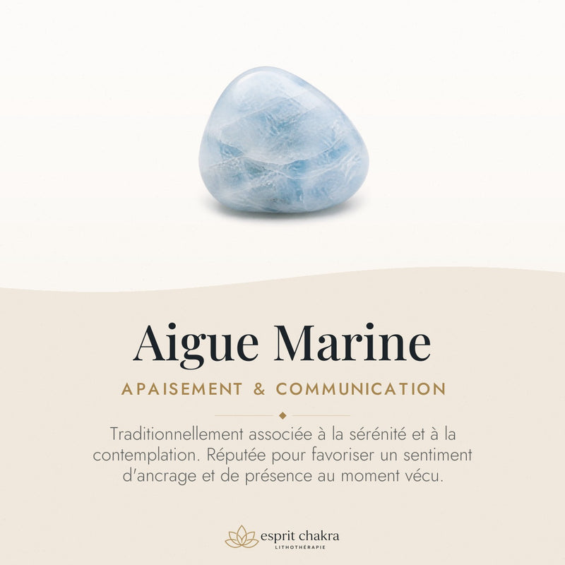 Bracelet Aigue Marine 4 mm – Souffle du Silence