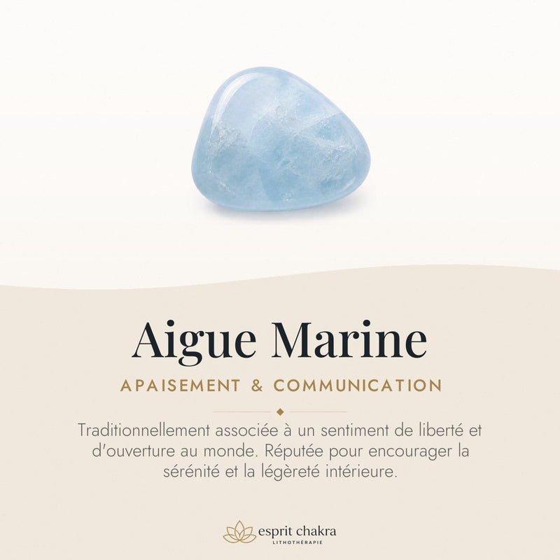 Bracelet Aigue Marine 4 mm – Souffle Frais