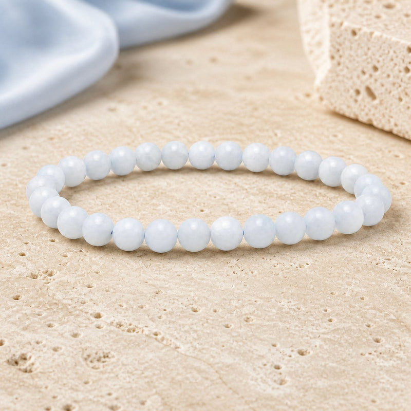 Bracelet Aigue Marine 6 mm – Calme Océan