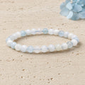 Bracelet Aigue Marine 6 mm – Écoute Paisible