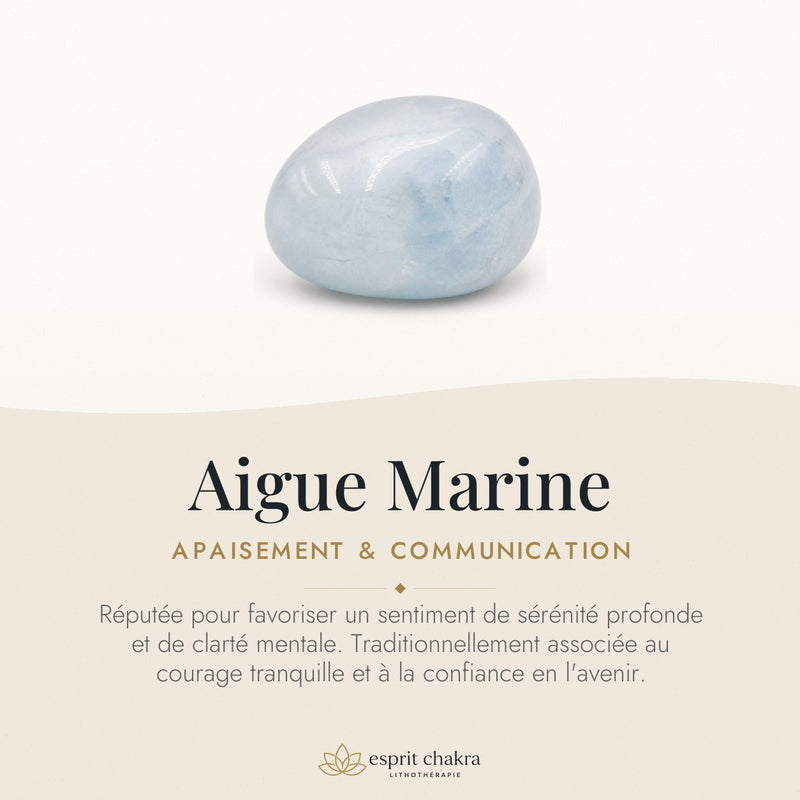 Bracelet Aigue Marine 6 mm – Parole Claire