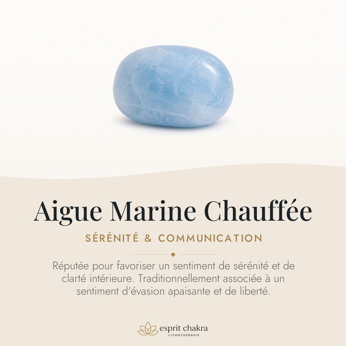 Bracelet Aigue Marine 6 mm – Sérénité — vertus de la pierre