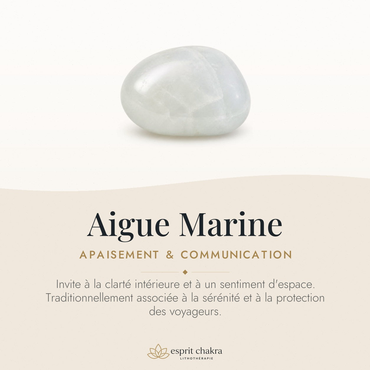 Bracelet Aigue Marine 6 mm – Souffle Marin — vertus de la pierre