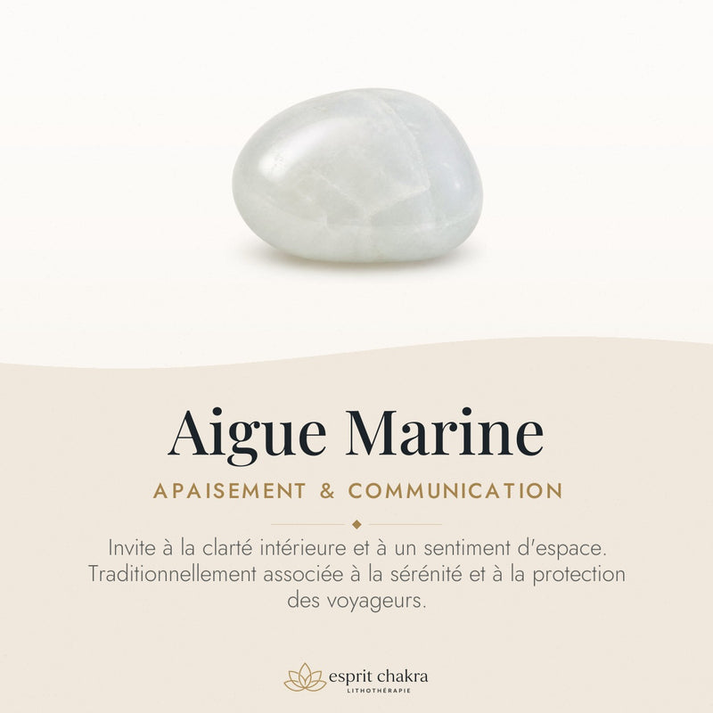 Bracelet Aigue Marine 6 mm – Souffle Marin