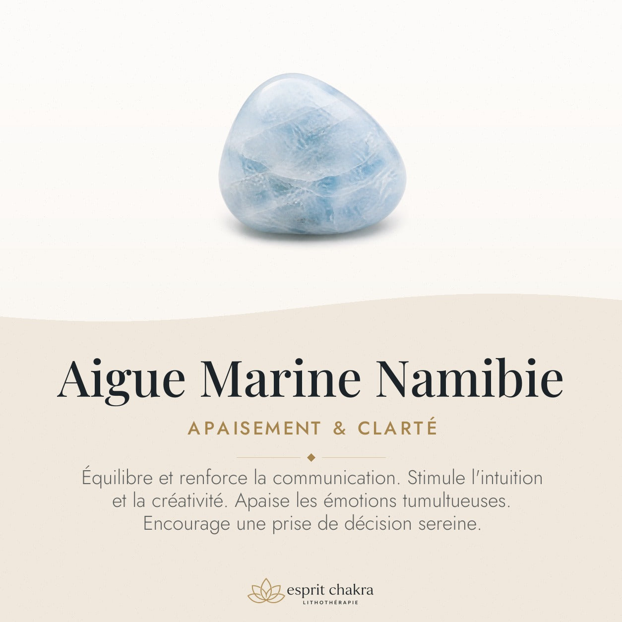 Bracelet Aigue Marine 8 mm – Brise Douce — vertus de la pierre