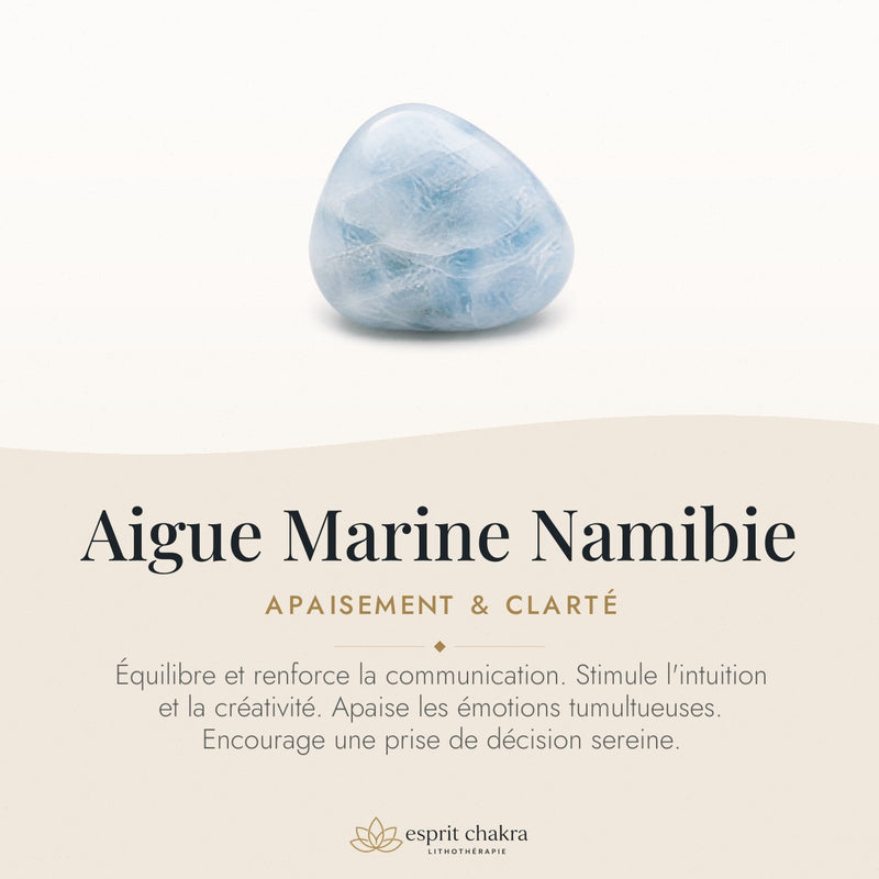 Bracelet Aigue Marine 8 mm – Brise Douce