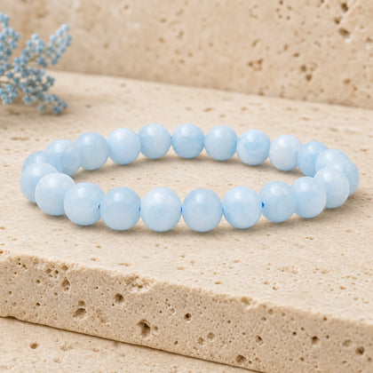 Bracelet Aigue Marine 8 mm – Brise du Matin