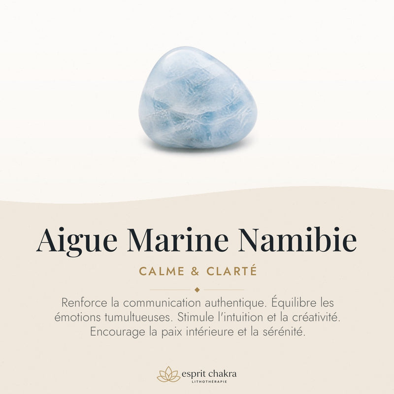 Bracelet Aigue Marine 8 mm – Brise Légère