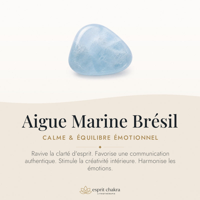 Bracelet Aigue Marine 8 mm – Calme