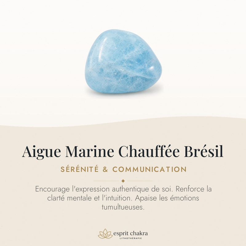 Bracelet Aigue Marine 8 mm – Respiration Douce