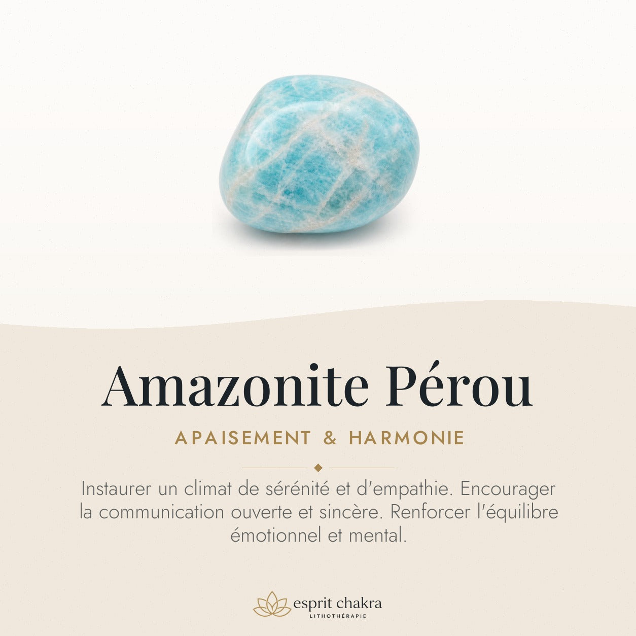 Bracelet Amazonite 10 mm – Harmonie Intime — vertus de la pierre