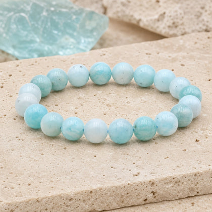 Bracelet Amazonite 10 mm – Harmonie Intime