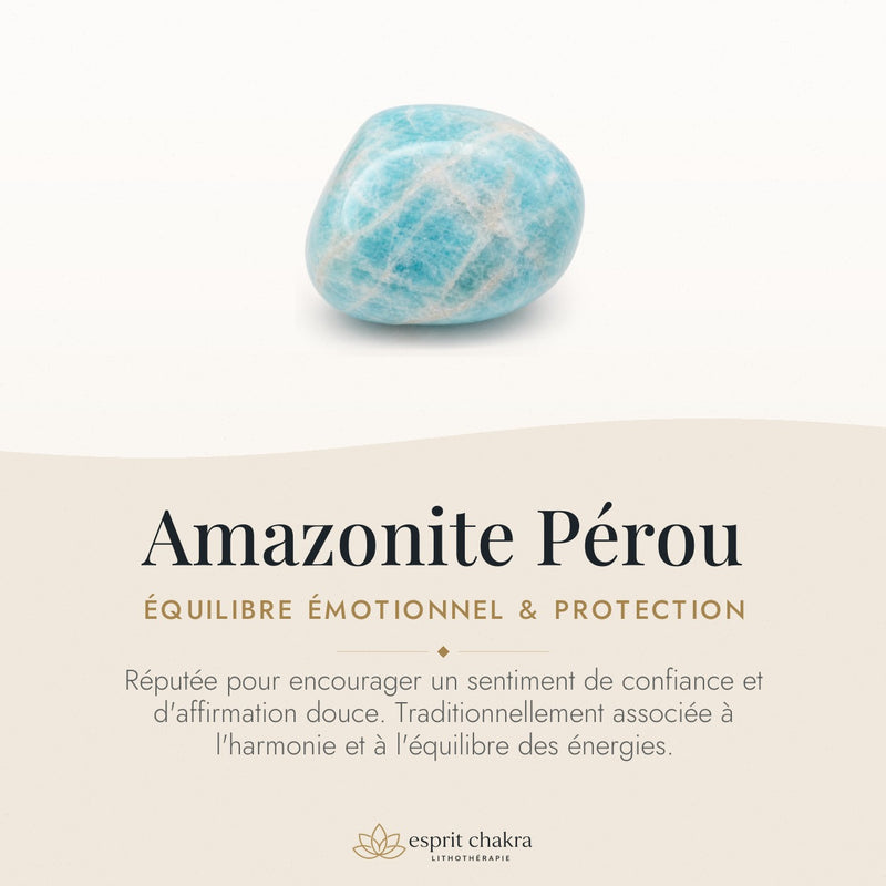 Bracelet Amazonite 4 mm – Calme de la Décision