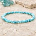 Bracelet Amazonite 4 mm – Calme de la Décision
