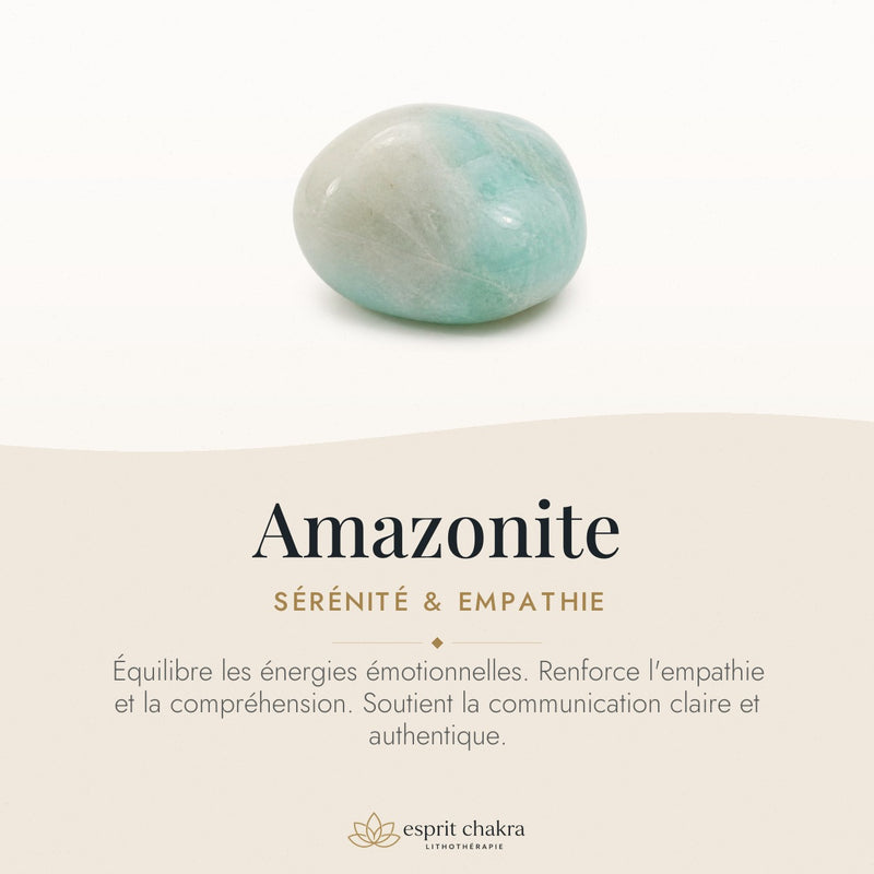 Bracelet Amazonite 6 mm – Affirmation Douce