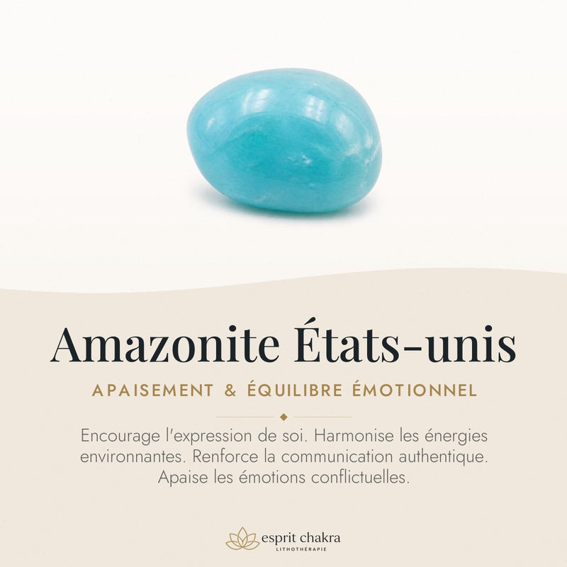 Bracelet Amazonite 6 mm – Calme Émotionnel