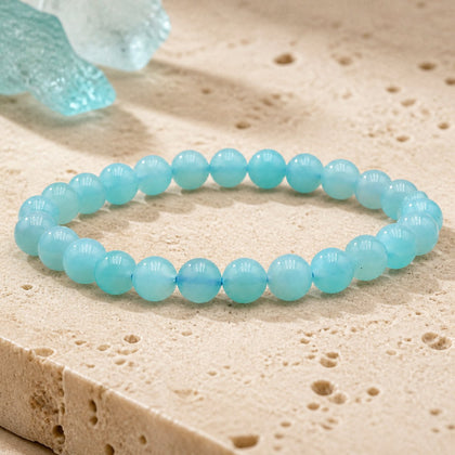 Bracelet Amazonite 6 mm – Douceur d'Équilibre