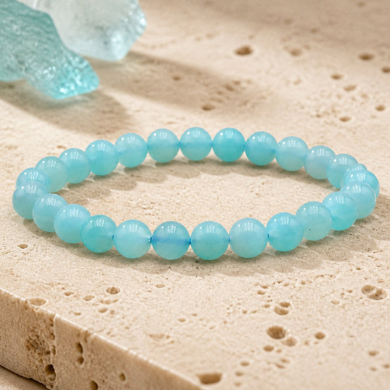 Bracelet Amazonite 6 mm – Douceur d'Équilibre