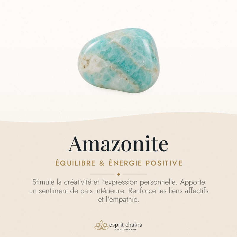 Bracelet Amazonite 6 mm – Élan Serein