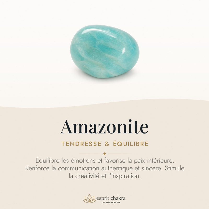 Bracelet Amazonite 6 mm – Sérénité de l’Accord