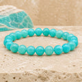 Bracelet Amazonite 8 mm – Halte du Soir
