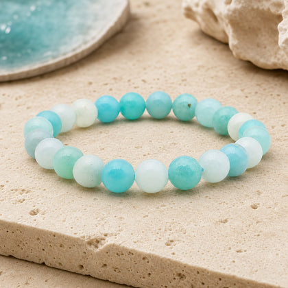 Bracelet Amazonite 8 mm – Parole Franche