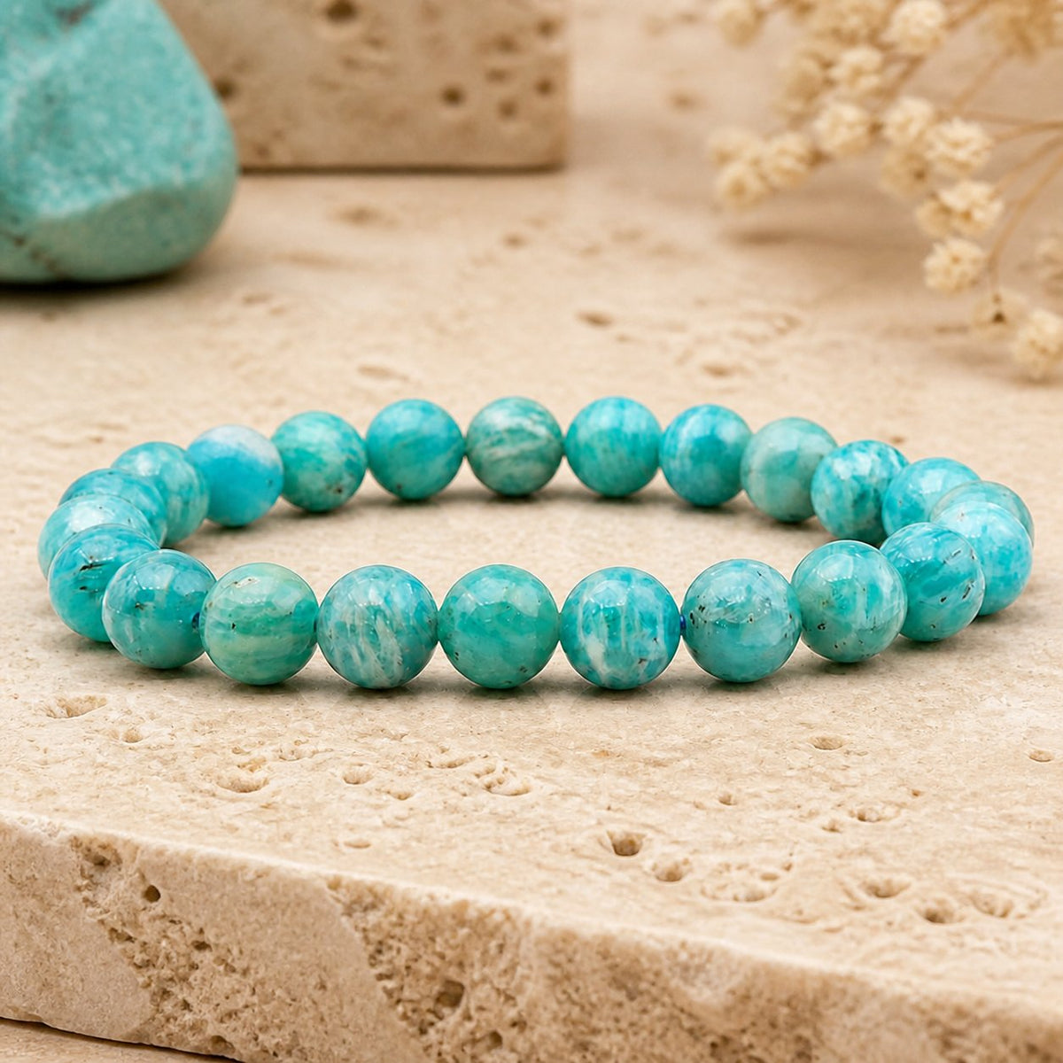 Bracelet Amazonite 8 mm – Vent Doux