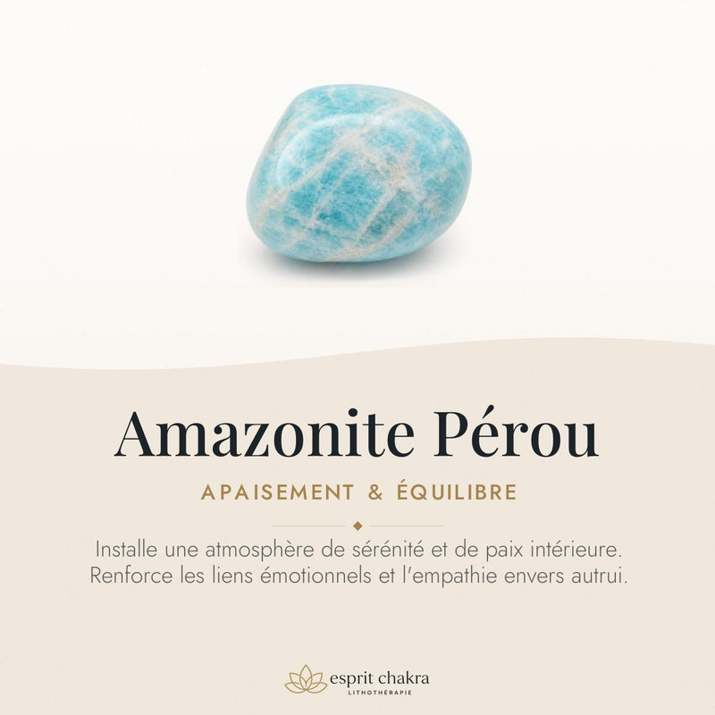 Bracelet Amazonite Pérou 8 mm – Refuge Tranquille