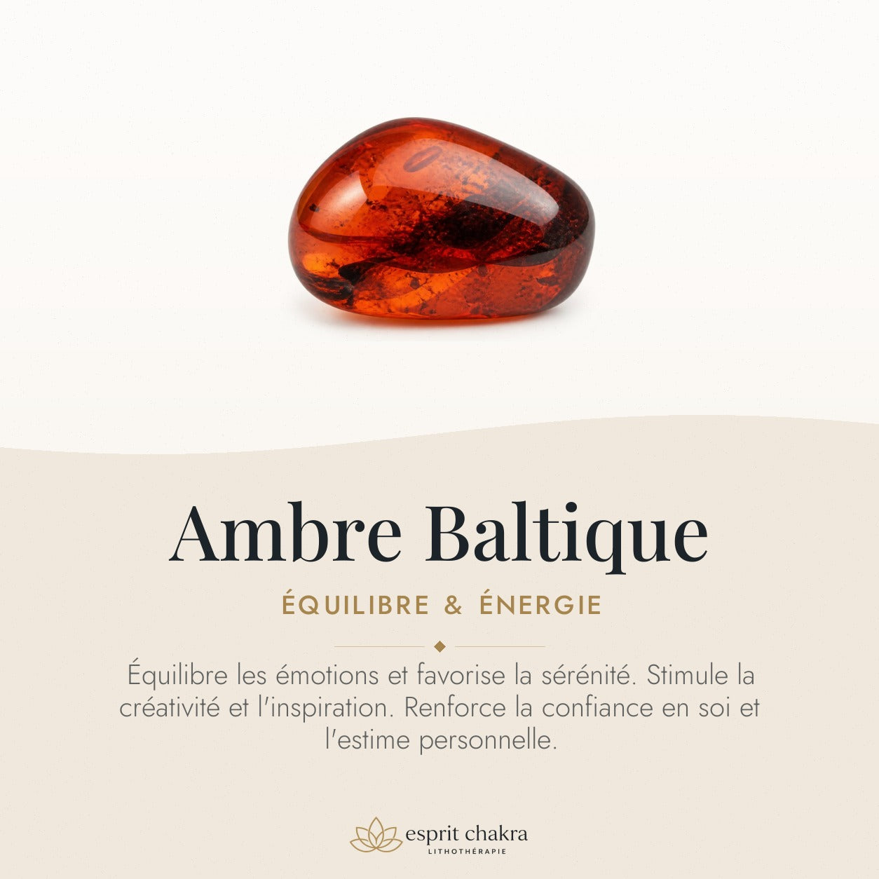 Bracelet Ambre 6 mm – Chaleur Ancienne — vertus de la pierre