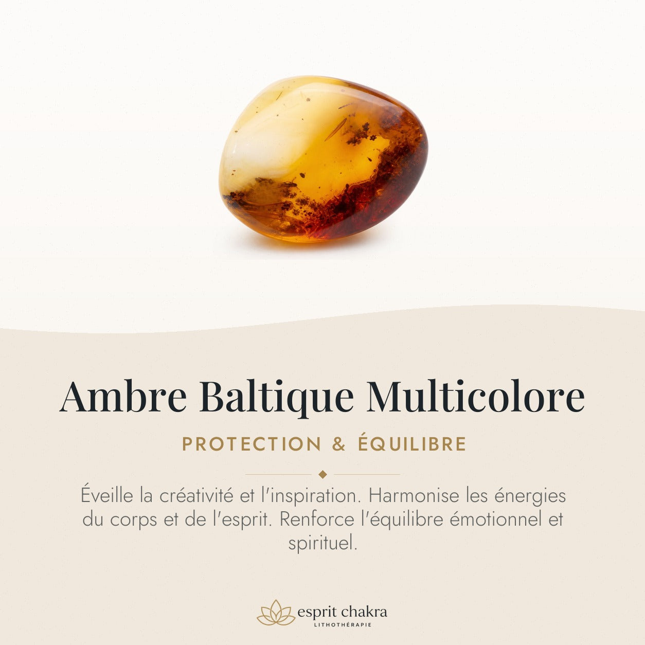Bracelet Ambre Baltique Multicolore 8 mm – Protection Douce — vertus de la pierre