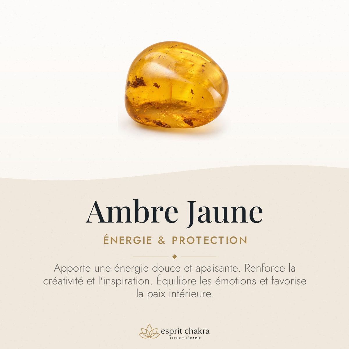 Bracelet Ambre Jaune 8 mm – Réconfort Solaire — vertus de la pierre