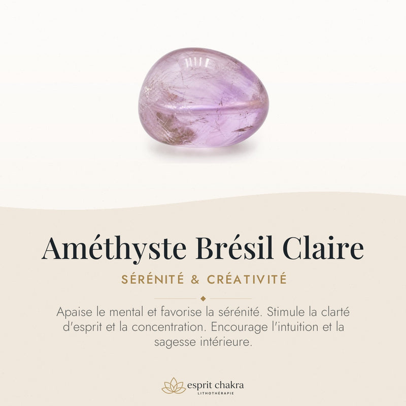 Bracelet Améthyste 10 mm – Paix Profonde