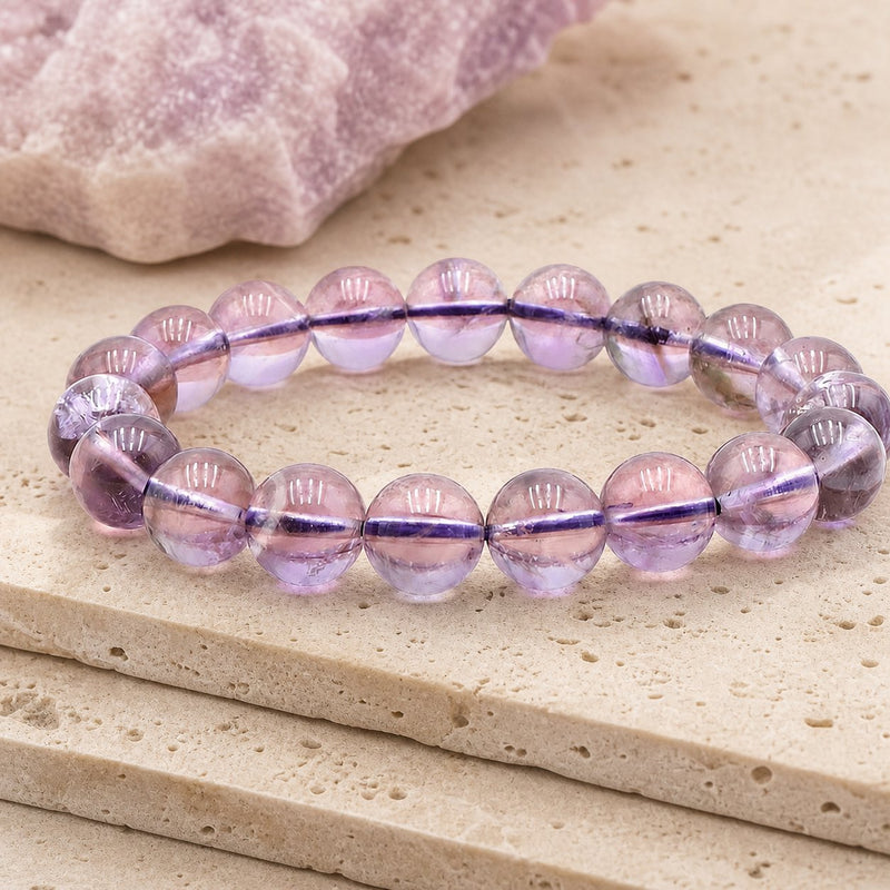 Bracelet Améthyste 10 mm – Paix Profonde