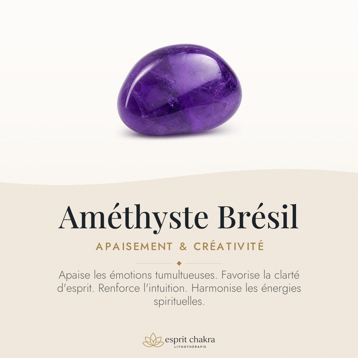 Bracelet Améthyste 10 mm – Pensée Sereine — vertus de la pierre