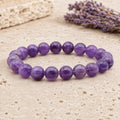 Bracelet Améthyste 10 mm – Pensée Sereine
