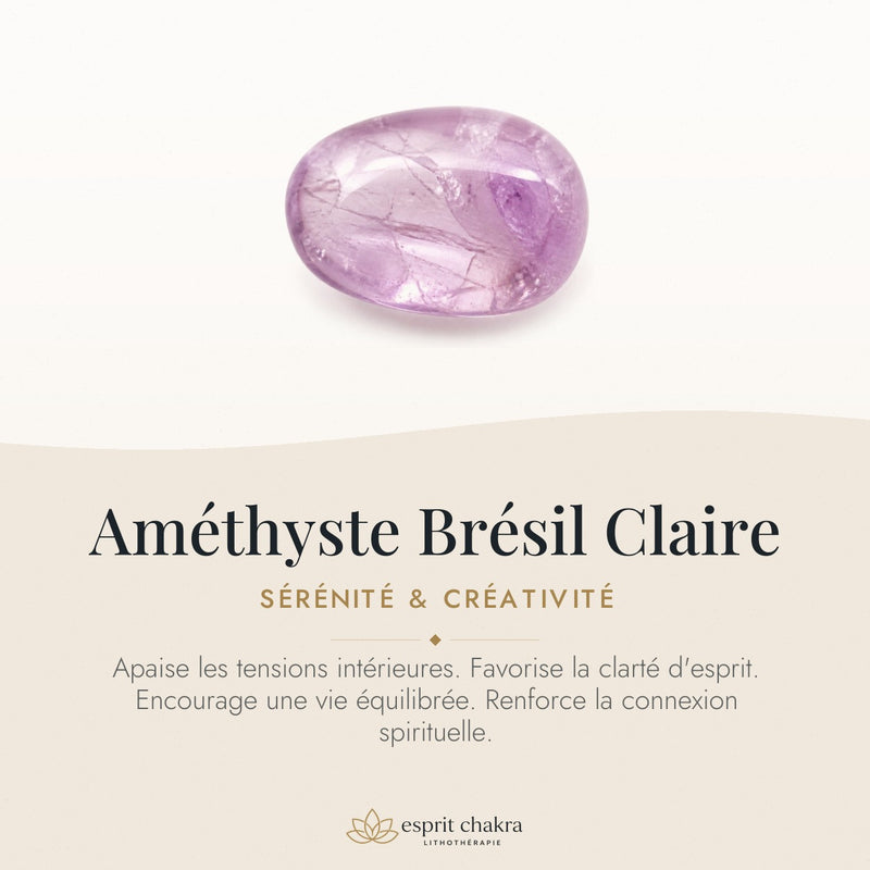 Bracelet Améthyste 6 mm – Sérénité