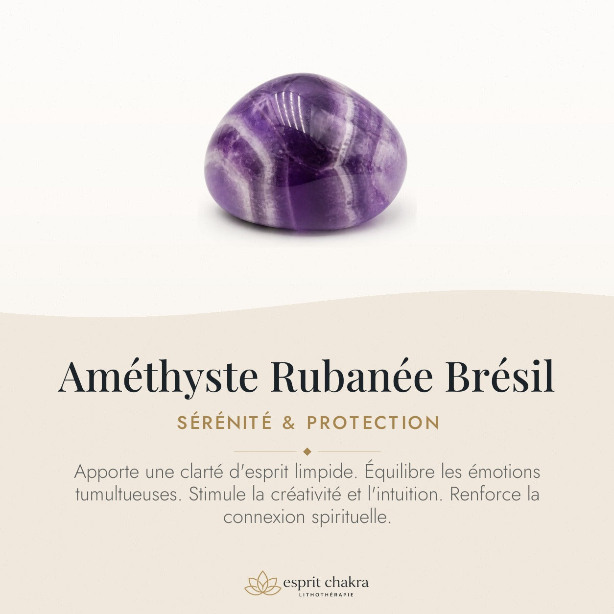 Bracelet Améthyste 8 mm – Havre Serein — vertus de la pierre