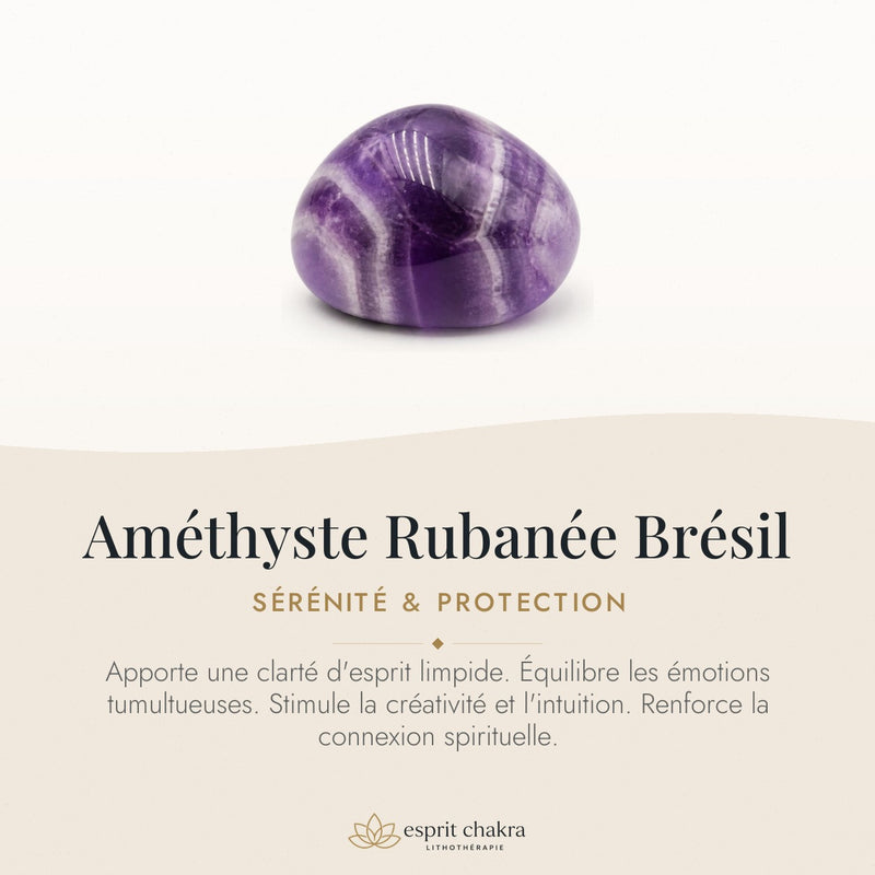 Bracelet Améthyste 8 mm – Havre Serein