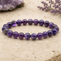 Bracelet Améthyste 8 mm – Refuge Doux