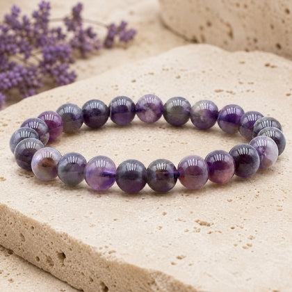 Bracelet Améthyste 8 mm – Repos Léger