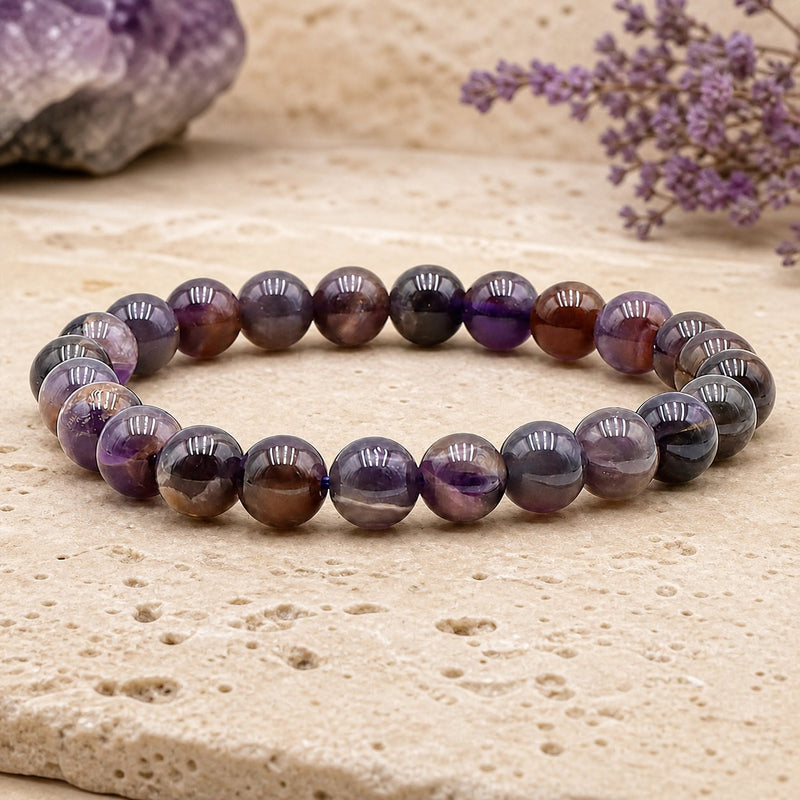 Bracelet Améthyste 8 mm – Silence de l’Esprit