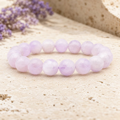Bracelet Améthyste Lavande 10 mm – Sérénité Tendre