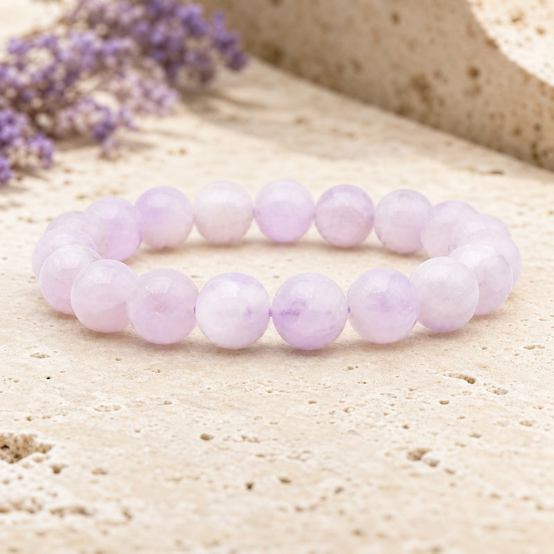 Bracelet Améthyste Lavande 10 mm – Sérénité Tendre
