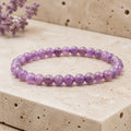 Bracelet Améthyste Rubanée 6 mm – Apaisement