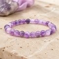 Bracelet Améthyste Rubanée 6 mm – Équilibre