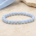 Bracelet Angélite 6 mm – Sérénité