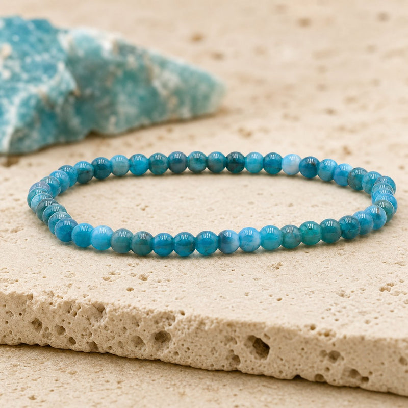 Bracelet Apatite Bleue 4 mm – Envie Claire